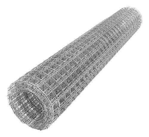 Rollo De Malla Electrosoldada Galvanizada Lumax 1.0x25mts Plateado