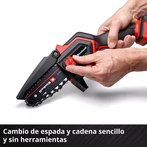 Motosierra De Poda Inalámbrica Ge-ps 18/15 Libag Kit Einhell Rojo 50 Hz - Imagen 5