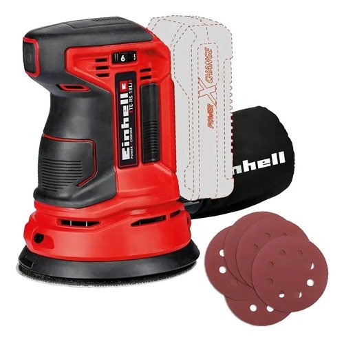 Lijadora Roto Orbital Inalámbrica Einhell Expert Te-rs 18 Li Solo Roja 18w 18v Rojo - Imagen 9