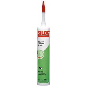 Sellador Acrilico Blanco Siloc Pintable Antihongos Caja 12un