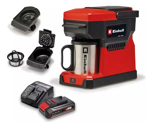 Cafetera Einhell Expert Te-cf 18 Li Semi Automática Bate+car Rojo