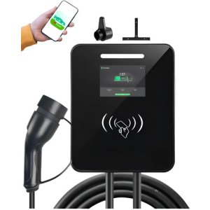 Cargador Auto Eléctrico Wallbox 7kw 32a Carga Dinámica Negro