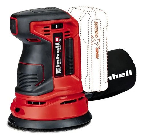 Lijadora Roto Orbital Inalámbrica Einhell Expert Te-rs 18 Li Solo Roja 18w 18v Rojo
