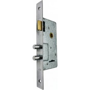 Cerradura Star 210s | Doble Perno Reforzado Hierro Seguridad Plateado