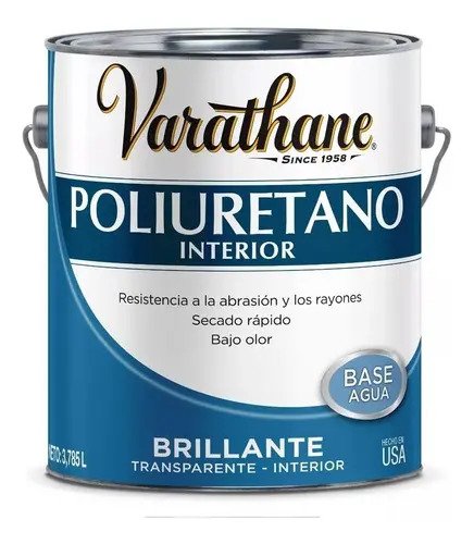 Poliuretano Interior Base Agua Varathane 3,785 L Rust Oleum Brillante
