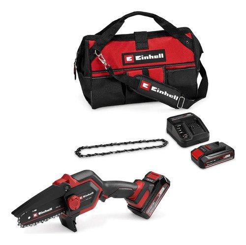 Motosierra De Poda Inalámbrica Ge-ps 18/15 Libag Kit Einhell Rojo 50 Hz