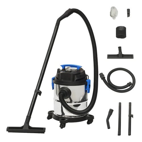 Aspiradora Profesional Marvo Hvc-007 De 20 Litros Acero Inox Plateado/negro - Imagen 5