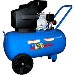 Compresor Aire Comprimido Motor 2hp Tanque De 50lts Bta  Azul
