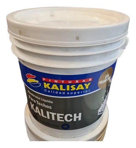 Membrana Liquida Kalitech Poliuretanica 20kgs Blanca Blanco Mate - Imagen 2