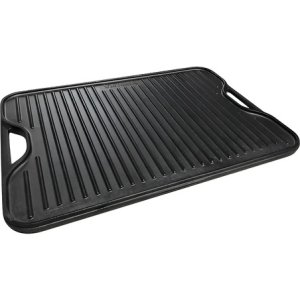 Plancha Para Asar De Hierro Fundido 50 X 35cm 32685 Negro