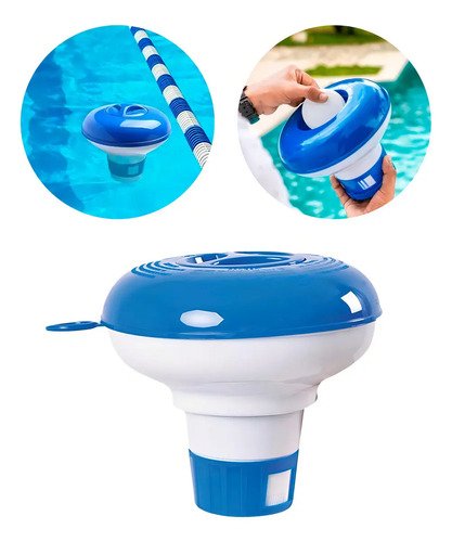 Flotador Químico Para Piscina Boya Dosificadora Azul