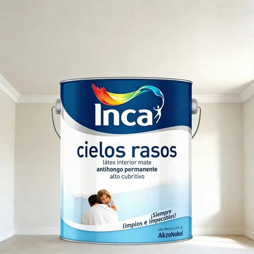 Cielos Rasos Interior Blanco Mate Látex Inca 4l Anti-h Blanco Mate - Imagen 5
