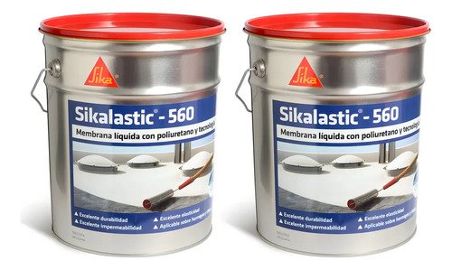 Sika Sikalastic 560 Antihongos 40l Blanco Mate 2x20kg Blanco Mate