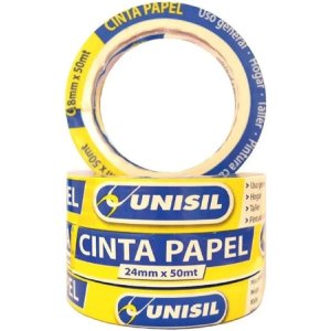 Cinta De Papel / Enmascarar Unisil 18 Mm X 50 Metros - Tyt