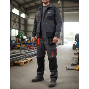 Combo Trabajo Pantalon Y Camisa Casaca Reforzado Neo Safety Negro Varios