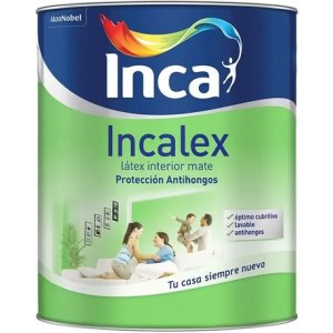 Incalex Mate De Inca Pinturas Para Interiores 4 Lts. Color B Blanco