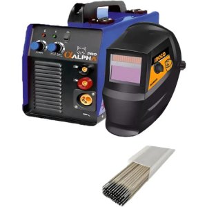 Kit Soladora Mig / Inverter Pro Alpha 200a + Careta Ingc Azul