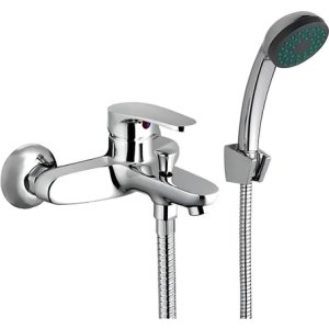 Grifería Monocomando Ducha Ts Home Inoxidable Acabado Brillante Plateado
