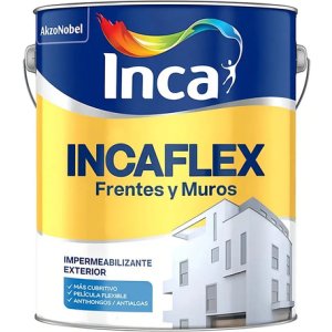 Impermeabilizante Inca Incaflex Frentes Y Muros Colores 20lt Acabado Mate Color Estuco Envejecido