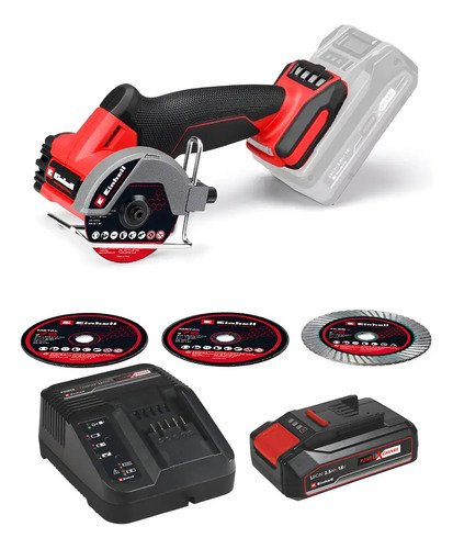 Miniamoladora Angular Einhell Tp-co 18/76-c Li Bl Negro/rojo 50 Hz / 60 Hz