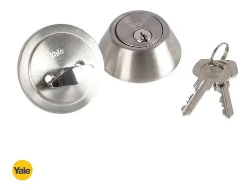 Cerrojo De Seguridad Kent Us26d Llave-mariposa Yale Color Cromado - Imagen 2