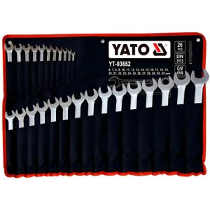 Juego De Llaves Combinadas 6-32mm / 26 Pzas - Yato Plateado