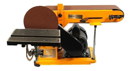 Lijadora De Banda Y Disco De Banco 4 Y 5 PuLG 440w Lüsqtoff Naranja 50 Hz - Imagen 2