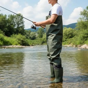 Wader Botas Y Pantalón De Goma Para Pesca -tyt Verde Xl