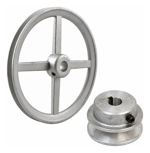 Polea En Aluminio Para Hormigoneras Trompo X2 Varias Medidas