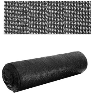 Malla Raschel Negra 80% X 2.10 Rollo 100 Metros