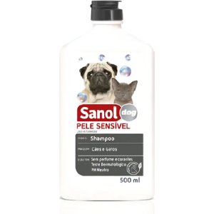 Champú Sanol Para Piel Sensible Para Perros, 500 Ml Suave