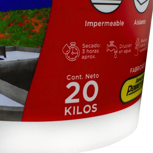 Membrana Líquida Impermeabilizante Canatech 20 L Blanco Acrílica - Imagen 4