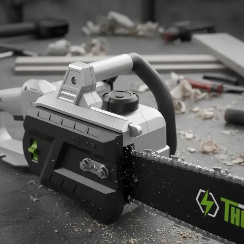Motosierra Eléctrica Thundertrim De 2000w Para Jardines Con Espada De 16 Gris 50 Hz - Imagen 6