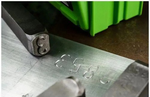 Numeros De Golpe Para Marcar 5 Mm 9 Piezas Punzones Acero - Imagen 11