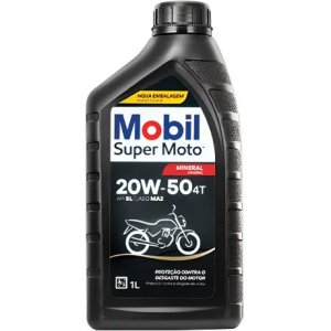 Aceite Para Motor Mobil Mineral 20w-50 Para Moto/cuatriciclo De 1 Unidad X 1l