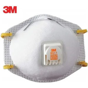 Cubreboca Mascarilla 3m 8511 N95 Con Valvula Niosh Blanco