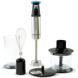Mixer Smartlife 600 W De Acero Inoxidable Con Accesorios Completos Acero Inoxidable/negro