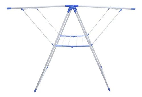 Tendedero Para Ropa De Pie Plegable Tender Acero Inoxidable Color Blanco - Imagen 2