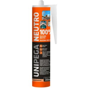 Sellador Silicona Neutro Unipega Transparente 280ml Vidrio Cerámica