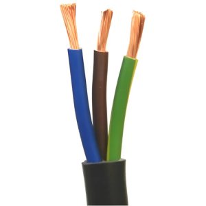 Cable Bajo Goma 3x2 Mm (precio  15 Metros) Negro