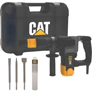 Martillo Demoledor Cat Sds Max 1200w 15j + Kit X3 Da03904 Bg Color Negro