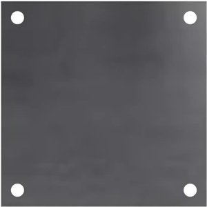 Platina Placa De Hierro Perforada Base 10x10 Cm Para Soldar