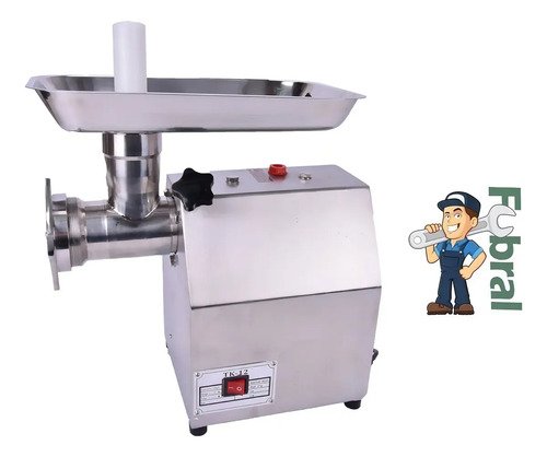 Picadora De Carne Industrial Fubral 900w Acero Inoxidable M12 12 150kg/h
