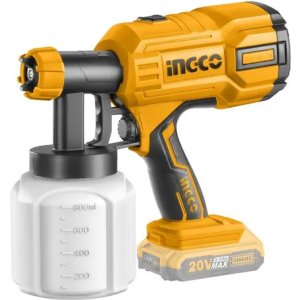 Pistola De Pintar Inalambrica Ingco Naranja Claro