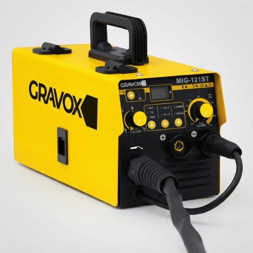 Soldadora Digital 3 En 1 Mig/mma/tig 120a Gravox -tyt Amarillo - Imagen 5