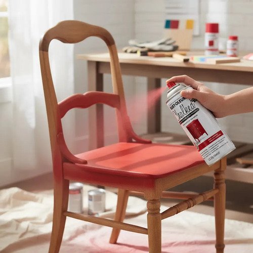 Pintura Tizada En Aerosol Rust-oleum Chalked 340gr Rojo Campestre - Imagen 3