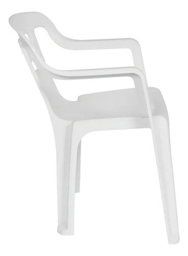 Mesa Cuadrada De Plástico Blanco Con 4 Sillas Mor Para Exterior - Imagen 6