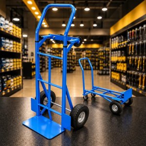 Carro De Carga Multifunción 2 En 1 4 Ruedas 250 Kg Alpha Pro Azul