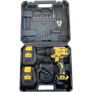 Mecha Taladro Atornillador 18v Industrial Maletin2 Bat Litio Azul Marino 50hh