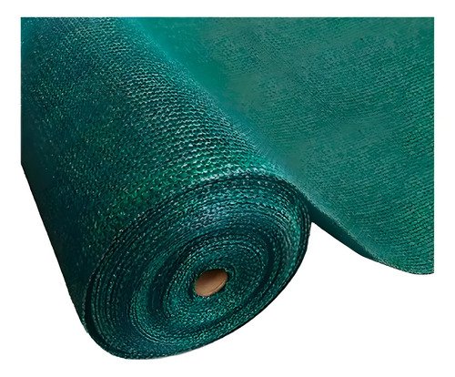 Malla Sombra En Rollo De 4x100 Metros Al 80% De Sombra, Color Verde